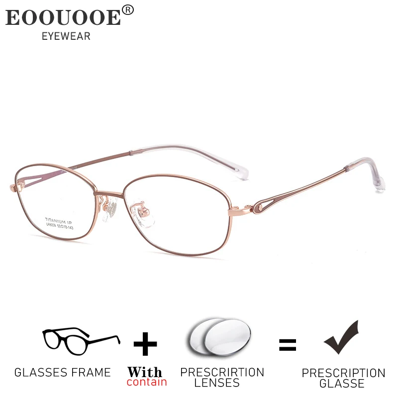 New Women Glasses Titanium Optical Eyewear Prescription Lenses Myopia Hyperopia Progressive Recipe Eyewear Filter Blue Light
New Women Glasses Titanium Optical Eyewear Prescription Lenses Myopia Hyperopia Progressive Recipe Eyewear Filter Blue Light