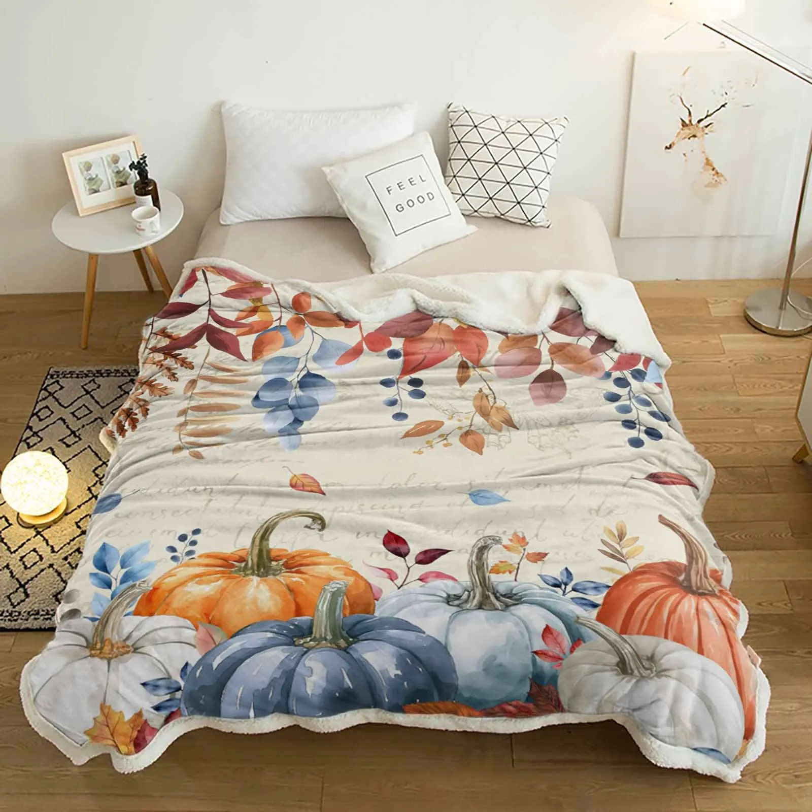 Letter Background Blue Pumpkin Cashmere Blanket Warm Winter Soft Throw Blankets for Beds Sofa Wool Blanket Bedspread
Letter Background Blue Pumpkin Cashmere Blanket Warm Winter Soft Throw Blankets for Beds Sofa Wool Blanket Bedspread