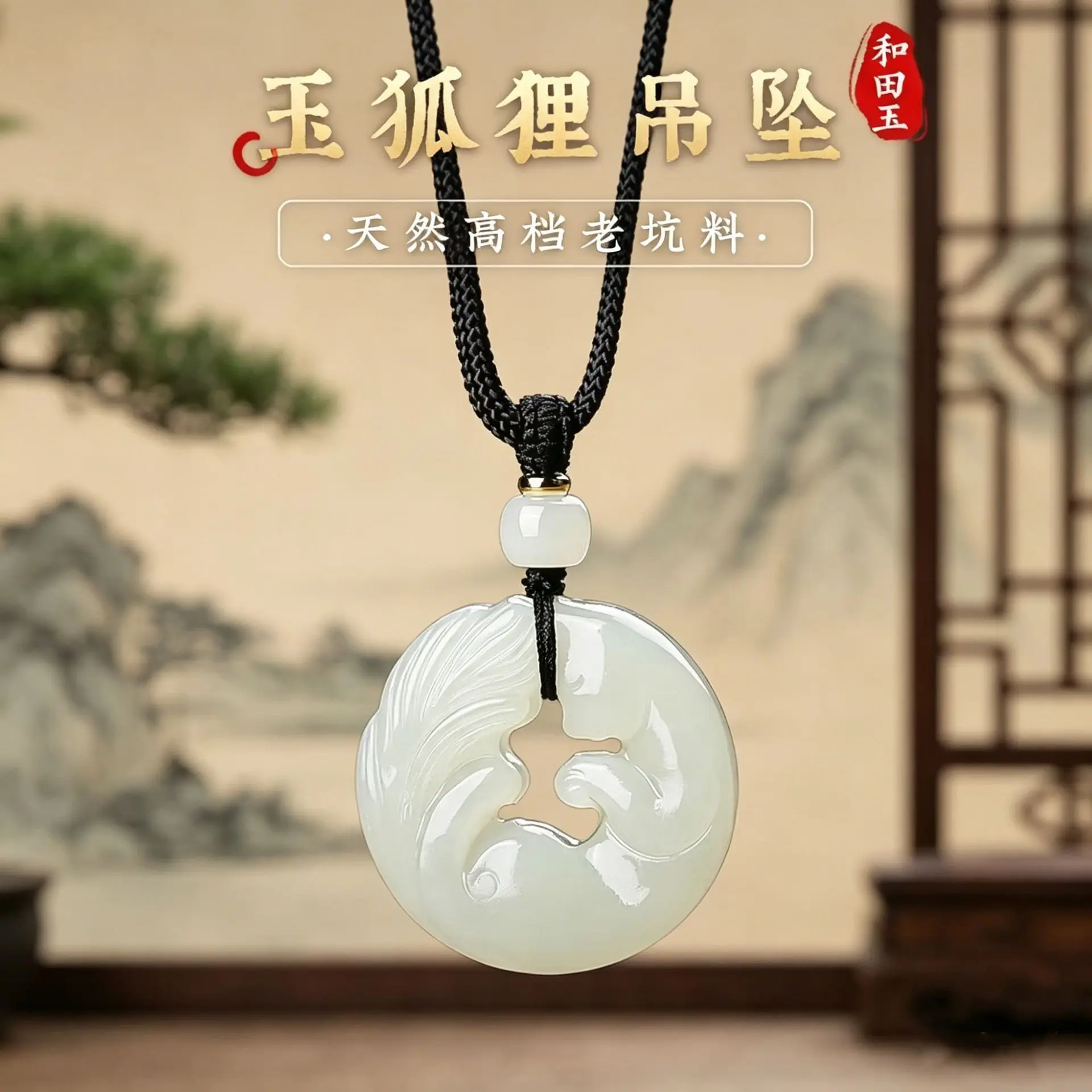 Natural Hetian Jade Fox Pendant Vintage Material Safety Buckle Small Charm Necklace for Women Men Couples Gifts
Natural Hetian Jade Fox Pendant Vintage Material Safety Buckle Small Charm Necklace for Women Men Couples Gifts