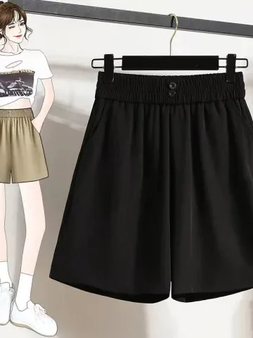 plus Size A-Line Fashion Shorts Women's Summer New Style Slimming Elastic Waist Versatile Outerwear Wide Leg Pants
plus Size A-Line Fashion Shorts Women's Summer New Style Slimming Elastic Waist Versatile Outerwear Wide Leg Pants