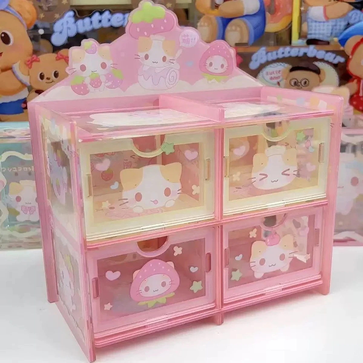 Мини-акриловая коробка для хранения, настольная сборка, милая розовая коробка для хранения, украшения Rilakkuma, настольная акриловая декоративная коробка, подарки
Мини-акриловая коробка для хранения, настольная сборка, милая розовая коробка для хранения, украшения Rilakkuma, настольная акриловая декоративная коробка, подарки