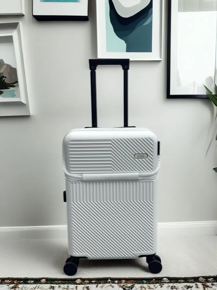 New Front Opening 20 Inch Carry-On Luggage - Lightweight ABS+PC Suitcase with TSA Lock & Silent Wheels,Travel Case for Business
New Front Opening 20 Inch Carry-On Luggage - Lightweight ABS+PC Suitcase with TSA Lock & Silent Wheels,Travel Case for Business