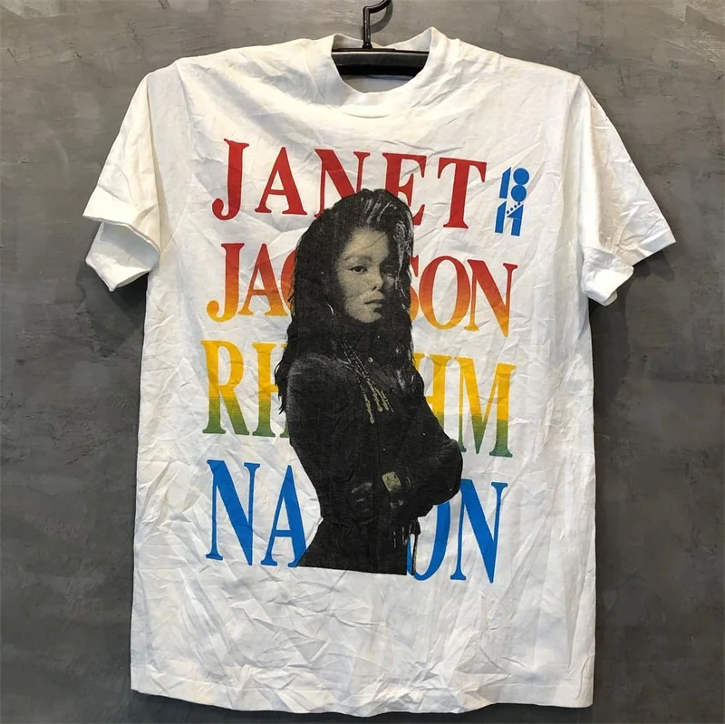 Summer Janet Jackson Portrait European and American Singer Printed Short Sleeve Men's and Women's Street T-Shirt Trend
Summer Janet Jackson Portrait European and American Singer Printed Short Sleeve Men's and Women's Street T-Shirt Trend