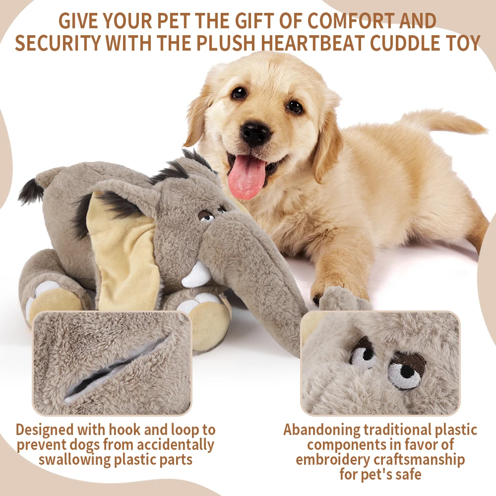 for Elephant Plush Squeaky Dog Toy Interactive Puppy Toy For Pet Heartbeat Toys Perfect For Holiday Gifts
for Elephant Plush Squeaky Dog Toy Interactive Puppy Toy For Pet Heartbeat Toys Perfect For Holiday Gifts