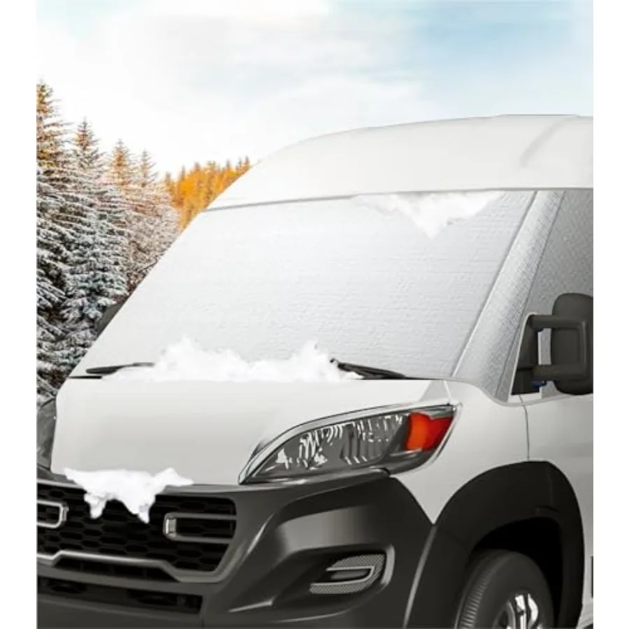 Windshield Cover for Ram ProMaster 2014-2026 Thick Oxford Front Window Sunshade Class B Windshield Cover for Ice and Snow Silve
Windshield Cover for Ram ProMaster 2014-2026 Thick Oxford Front Window Sunshade Class B Windshield Cover for Ice and Snow Silve