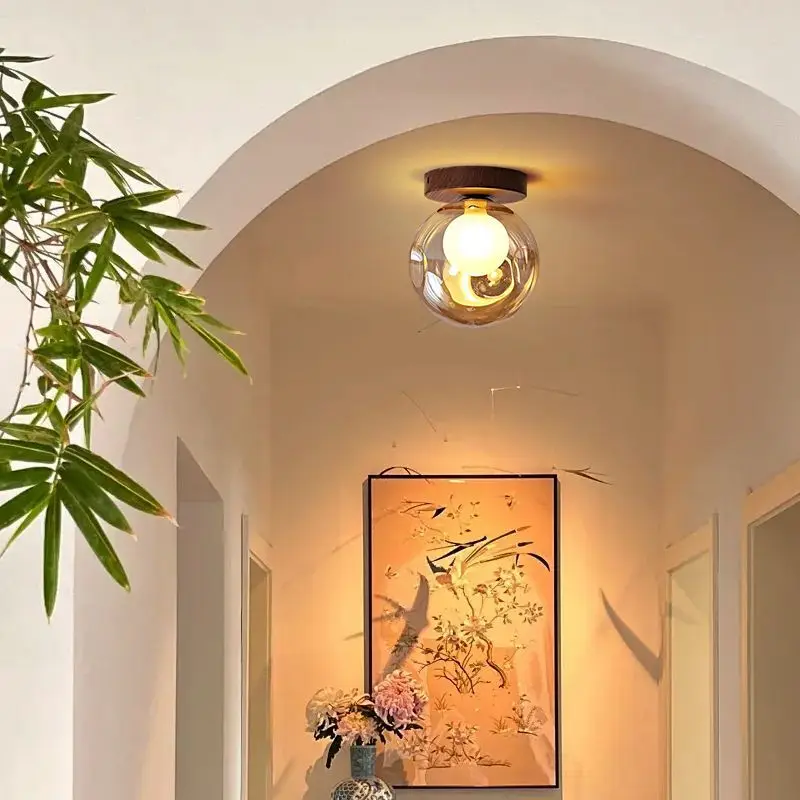 Nordic Amber Glass Ball Balcony Ceiling Light Aisle Ceiling Lamps for Corridor Stair Cloakroom Entrance Indoor Lighting Fixtures
Nordic Amber Glass Ball Balcony Ceiling Light Aisle Ceiling Lamps for Corridor Stair Cloakroom Entrance Indoor Lighting Fixtures