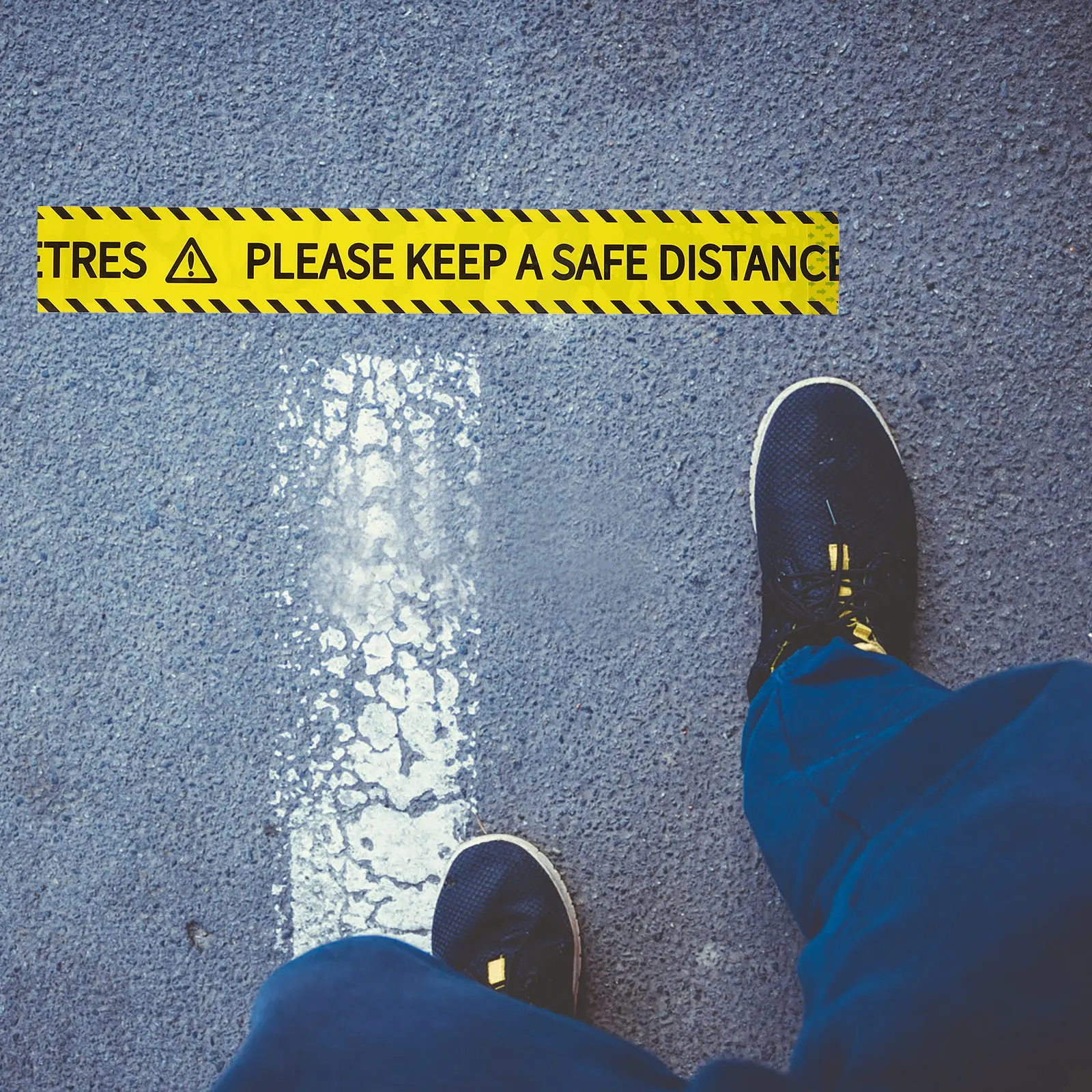 Safe Distance Tape 25 Meters No Degumming High Visibility Adhesive Warning Decal for Factory Construction Caution Tape
Safe Distance Tape 25 Meters No Degumming High Visibility Adhesive Warning Decal for Factory Construction Caution Tape