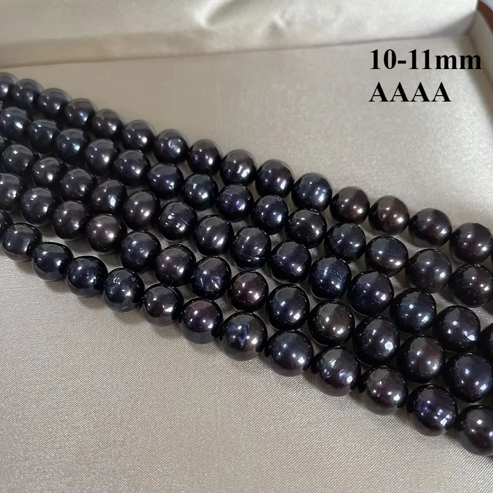 10-11mm 4A Natural Freshwater Pearl Black Round 100% Gift Isolated Bead for Women Jewelry Make DIY Necklace Bracelet Accessories
10-11mm 4A Natural Freshwater Pearl Black Round 100% Gift Isolated Bead for Women Jewelry Make DIY Necklace Bracelet Accessories