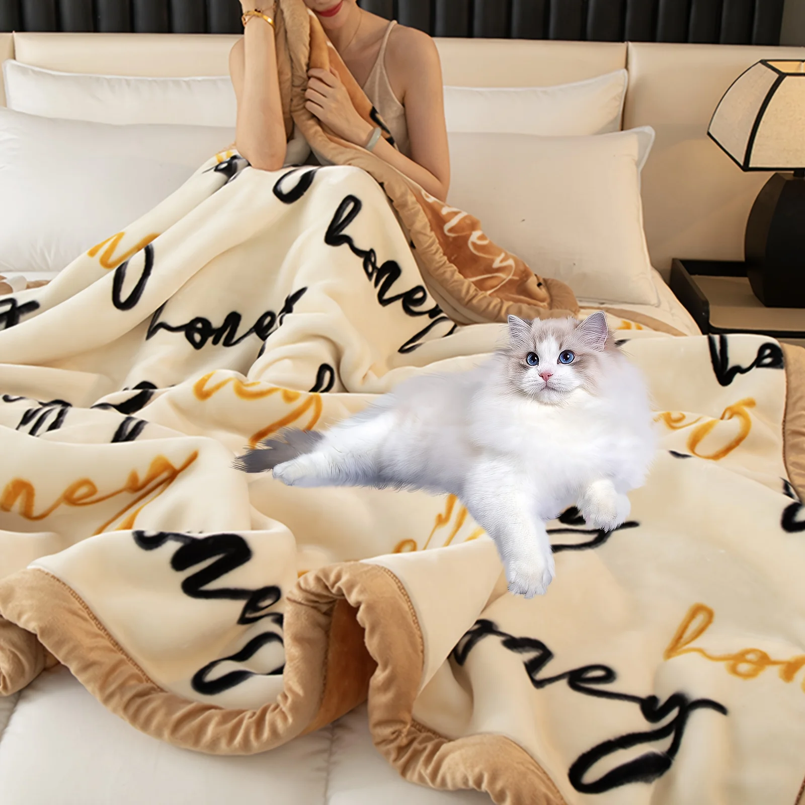 Extra Large Thickened Raschel Blanket - Double Layer Four Season y Soft Throw Blanket, Machine Washable, All Season Comfort for Bedroom, Sofa, Home And Travel - Animal Theme Decor Design, Dorm Must-Have, Modern Home Decor
Extra Large Thickened Raschel Blanket - Double Layer Four Season y Soft Throw Blanket, Machine Washable, All Season Comfort for Bedroom, Sofa, Home And Travel - Animal Theme Decor Design, Dorm Must-Have, Modern Home Decor