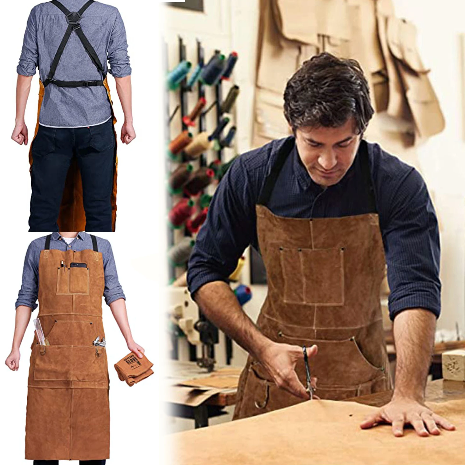 Водонепроницаемый рабочий фартук с карманами, несколько карманов, износостойкий, устойчивый к пятнам, фартук для приготовления пищи/ремонта автомобилей
Водонепроницаемый рабочий фартук с карманами, несколько карманов, износостойкий, устойчивый к пятнам, фартук для приготовления пищи/ремонта автомобилей