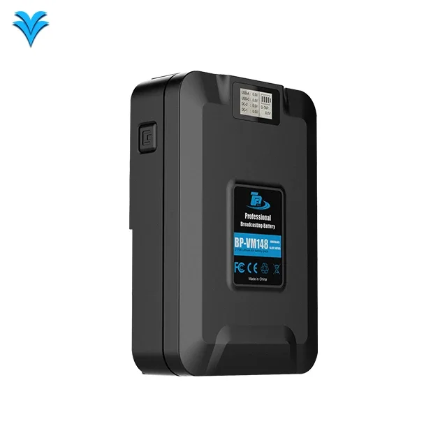 148Wh 10000mAh 14.8V Rechargeable Lithium Ion V Mount V Lock Battery for Broadcast Camcorder Video Light Laptop Use
148Wh 10000mAh 14.8V Rechargeable Lithium Ion V Mount V Lock Battery for Broadcast Camcorder Video Light Laptop Use