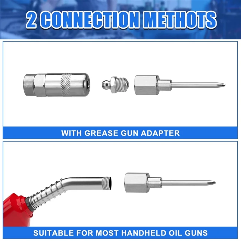 A69e9pcs Greasegun Needle Nozzle Kit,Greasegun Injector Needle Nozzle With Nipple Adapter Fitting Tool
A69e9pcs Greasegun Needle Nozzle Kit,Greasegun Injector Needle Nozzle With Nipple Adapter Fitting Tool