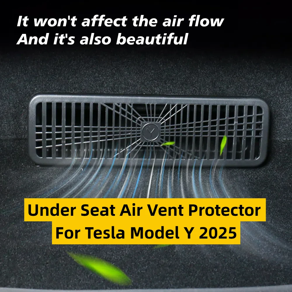 For Tesla Model Y 2025 Launch Under Seat Air Vent Protector Air Out let cover Selling in Pairs
For Tesla Model Y 2025 Launch Under Seat Air Vent Protector Air Out let cover Selling in Pairs