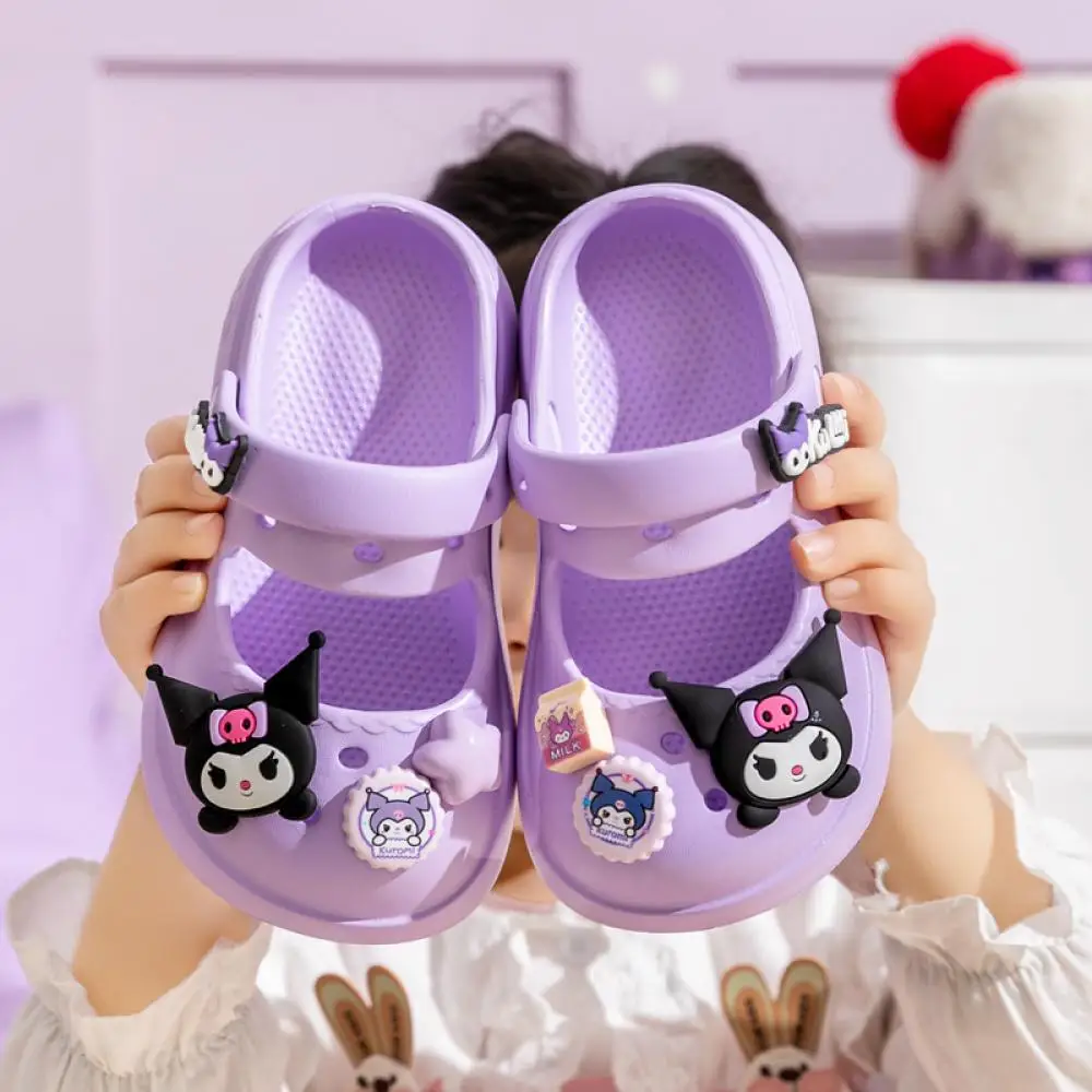 Sanrio Summer Cute Kuromi Children Sandals Girls Kids Slippers Anime My Melody Child Hole Slippers Kawaii Cartoon Non-Slip Shoes
Sanrio Summer Cute Kuromi Children Sandals Girls Kids Slippers Anime My Melody Child Hole Slippers Kawaii Cartoon Non-Slip Shoes