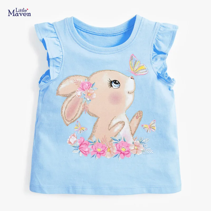 Children Short-sleeved T-shirt European And American Style Summer Girls Knitting Base Shirt 2-7Y Kids Cotton Cartoon T-shirt
Children Short-sleeved T-shirt European And American Style Summer Girls Knitting Base Shirt 2-7Y Kids Cotton Cartoon T-shirt