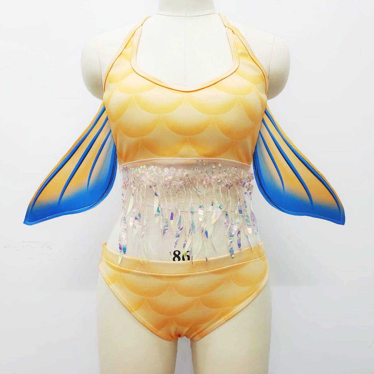 Sexy Wings Sequins Wrap Mermaid Corset Bikini Oceanarium Show Clothes Simulation Double Cheek Pearl Corset
Sexy Wings Sequins Wrap Mermaid Corset Bikini Oceanarium Show Clothes Simulation Double Cheek Pearl Corset