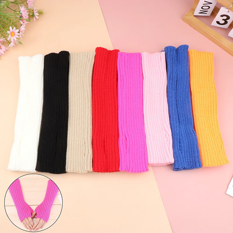 Women Knitted Arm Warmer Long Fingerless Gloves Mitten Winter Solid Arm Sleeve Casual Soft Girls Clothes Punk Gloves
Women Knitted Arm Warmer Long Fingerless Gloves Mitten Winter Solid Arm Sleeve Casual Soft Girls Clothes Punk Gloves