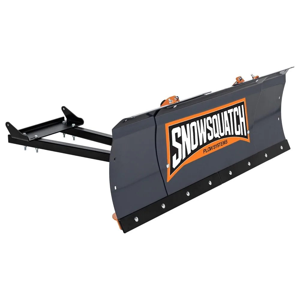 SNOWSQUATCH ATV Snow Plow System 48-60 Inch Adjustable Steel Blade Universal Mount Kit, Customized