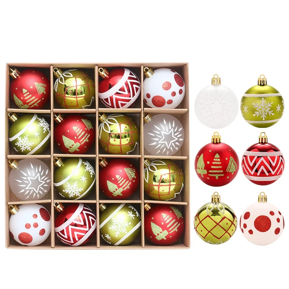 16 Glittering For Christmas Ball Ornaments for Tree Hanging and Festive Display Plastic Material with Convenient Loops
16 Glittering For Christmas Ball Ornaments for Tree Hanging and Festive Display Plastic Material with Convenient Loops