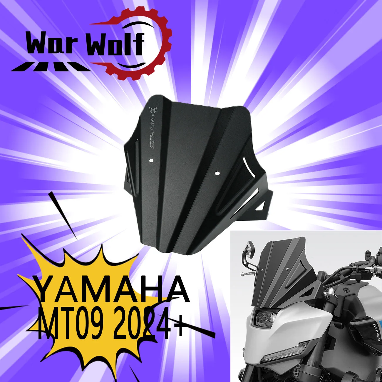 Aluminum Alloy Windscreen for Yamaha Motorcycle Accessories New MT09 MT09SP 2024-2025 Models Windshield Replacement Part 
Aluminum Alloy Windscreen for Yamaha Motorcycle Accessories New MT09 MT09SP 2024-2025 Models Windshield Replacement Part