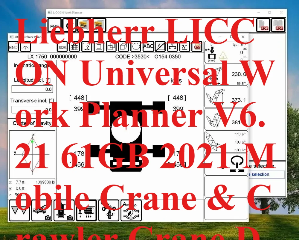 AutoDVD Liebherr LICCON Universal Work Planner V6.21 61GB 2021 Mobile & Crawler Crane DVD
AutoDVD Liebherr LICCON Universal Work Planner V6.21 61GB 2021 Mobile & Crawler Crane DVD