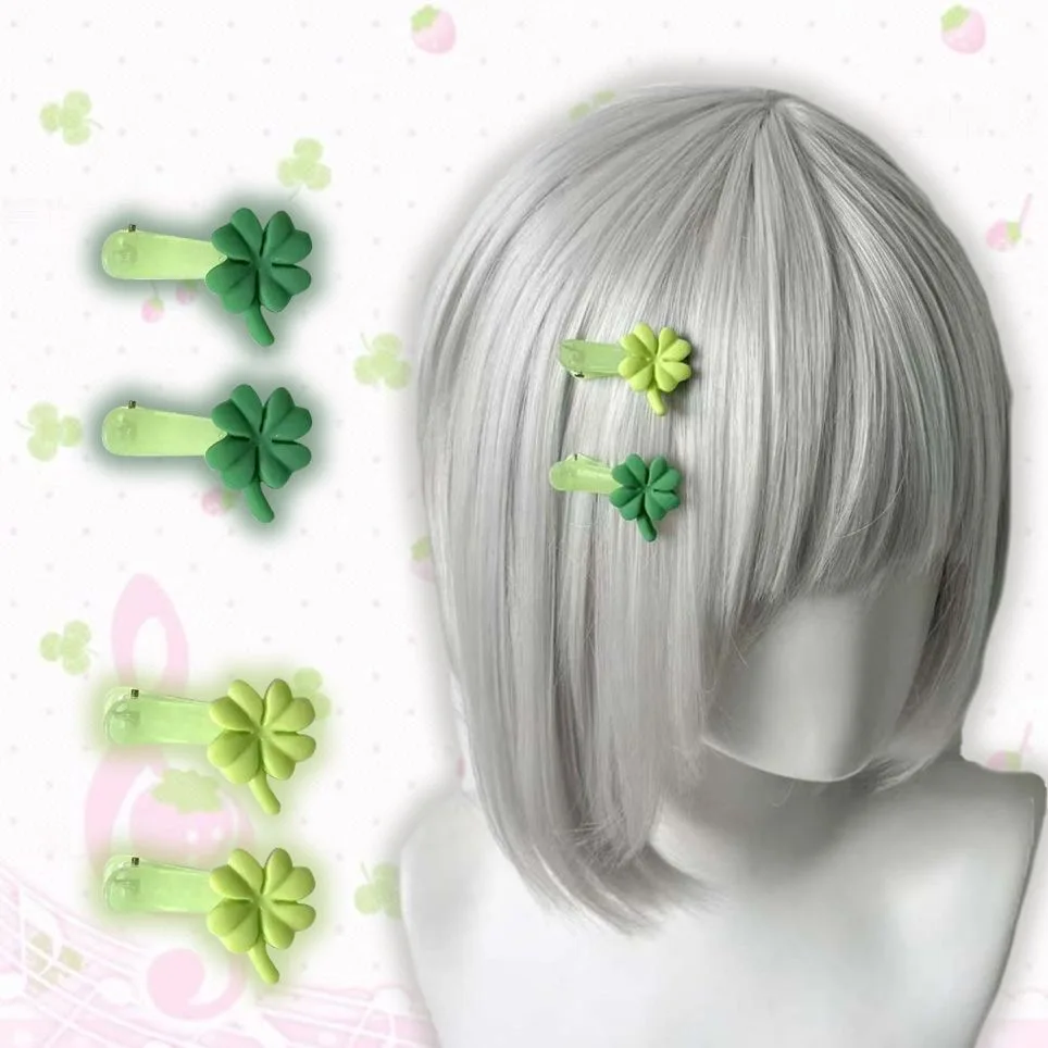 1 Pair Four-leaf Clover Hair Clip Fresh Green Hairpins For Mori Girl Bangs Duckbill Hair Clip Cute Side Lolita Hair Accessory
1 Pair Four-leaf Clover Hair Clip Fresh Green Hairpins For Mori Girl Bangs Duckbill Hair Clip Cute Side Lolita Hair Accessory