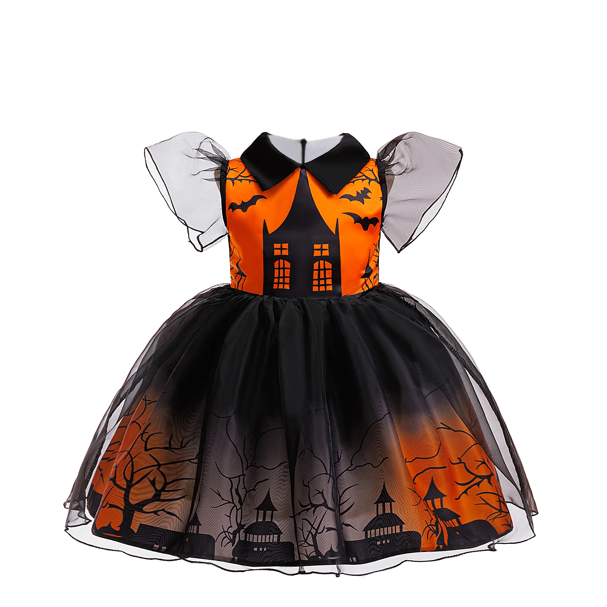 Orange Halloween girl costume festival role-playing Halloween atmosphere dress skirt 
Orange Halloween girl costume festival role-playing Halloween atmosphere dress skirt