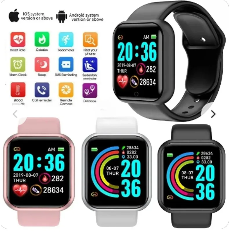 Bluetooth smart watches for men and women, networked phone control, music watches, fitness sports bracelets, health monitors
Bluetooth smart watches for men and women, networked phone control, music watches, fitness sports bracelets, health monitors
