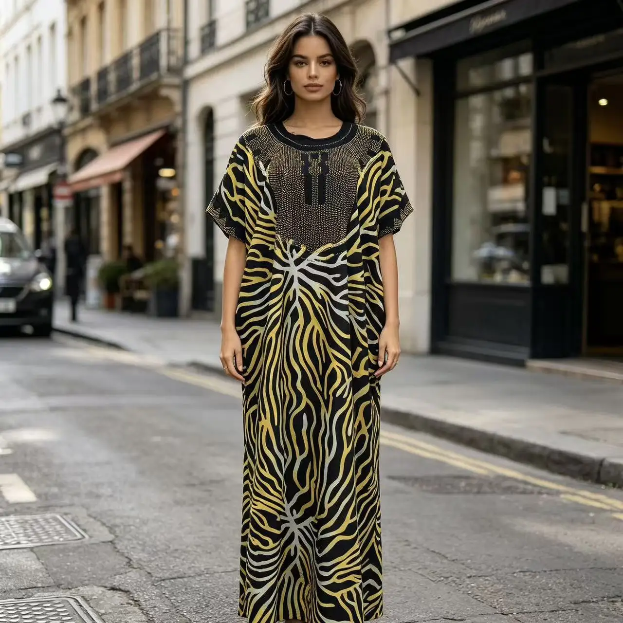 Summer African Polyester Party Evening Long Maxi Dress Kaftan Muslim Abaya Outfits Plus Size Dashiki African Dresses for Women
Summer African Polyester Party Evening Long Maxi Dress Kaftan Muslim Abaya Outfits Plus Size Dashiki African Dresses for Women