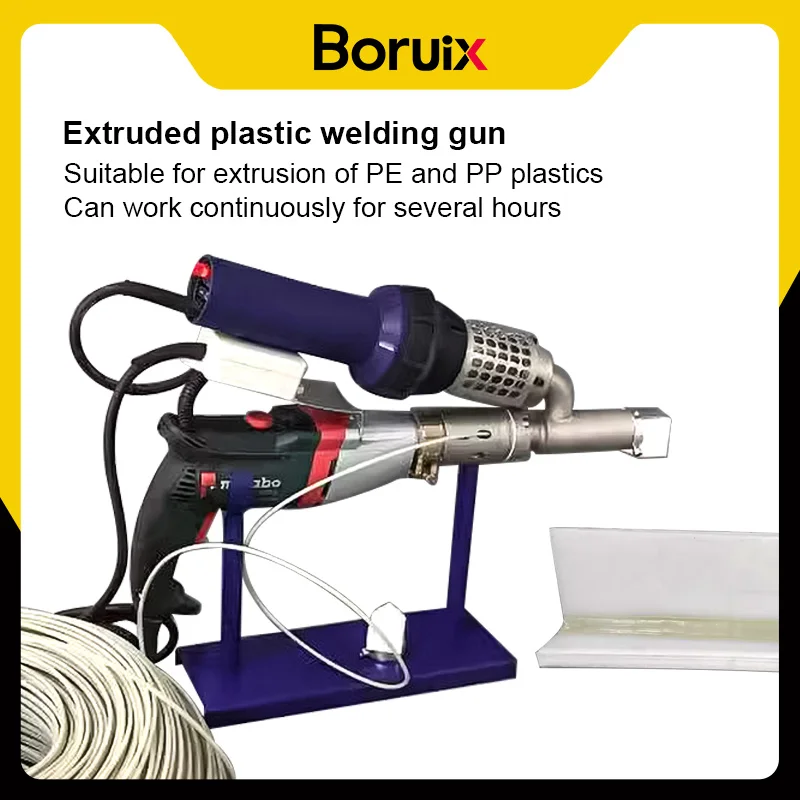 Extrusion plastic welding gun, geomembrane welding gun, plastic sheet welding gun, plastic welding machine, PE welding tool
Extrusion plastic welding gun, geomembrane welding gun, plastic sheet welding gun, plastic welding machine, PE welding tool
