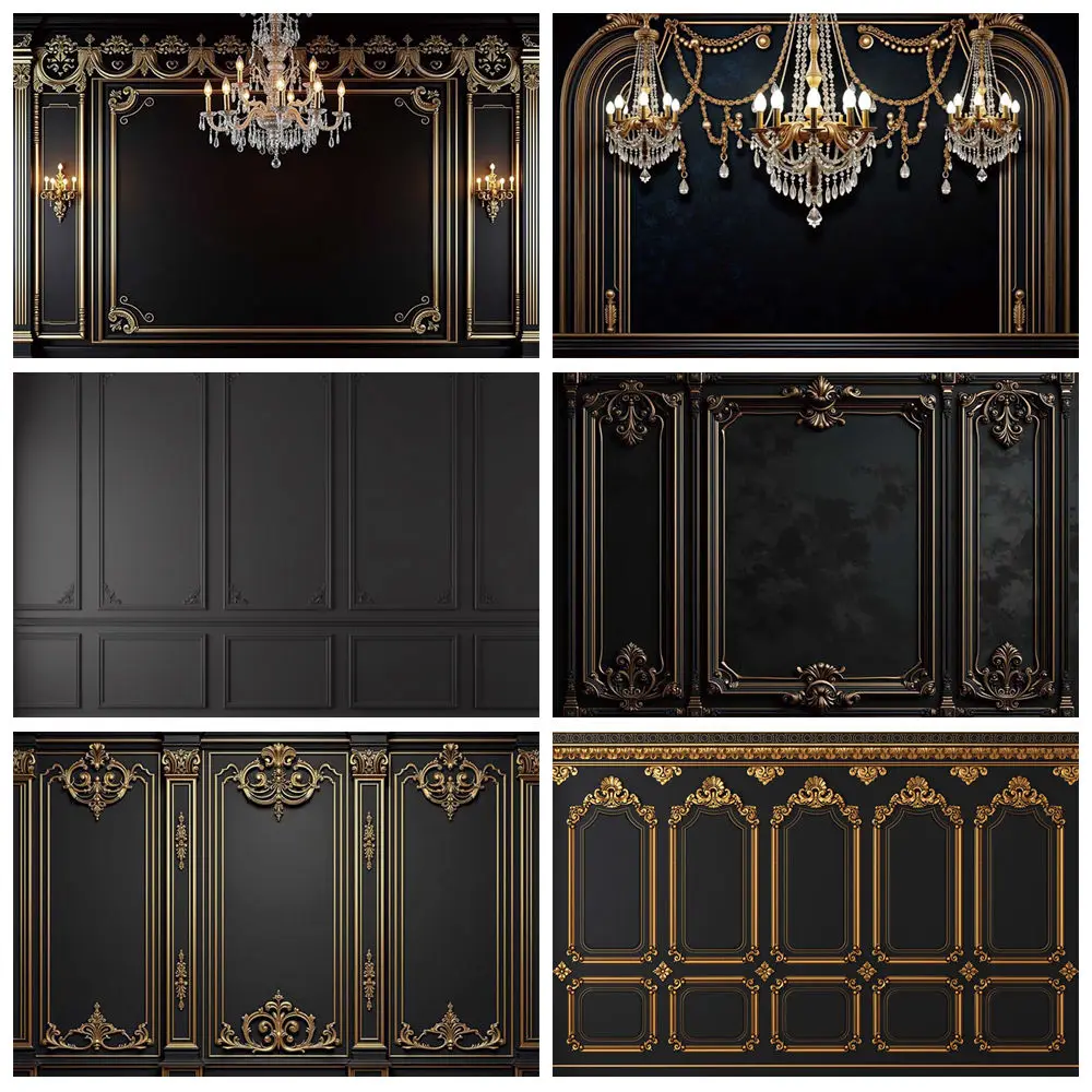 MOON.QG Black Gold European Style Wallpaper Background Photography Palace Living Room Decoration Backdrop Birthday Photobooth
MOON.QG Black Gold European Style Wallpaper Background Photography Palace Living Room Decoration Backdrop Birthday Photobooth