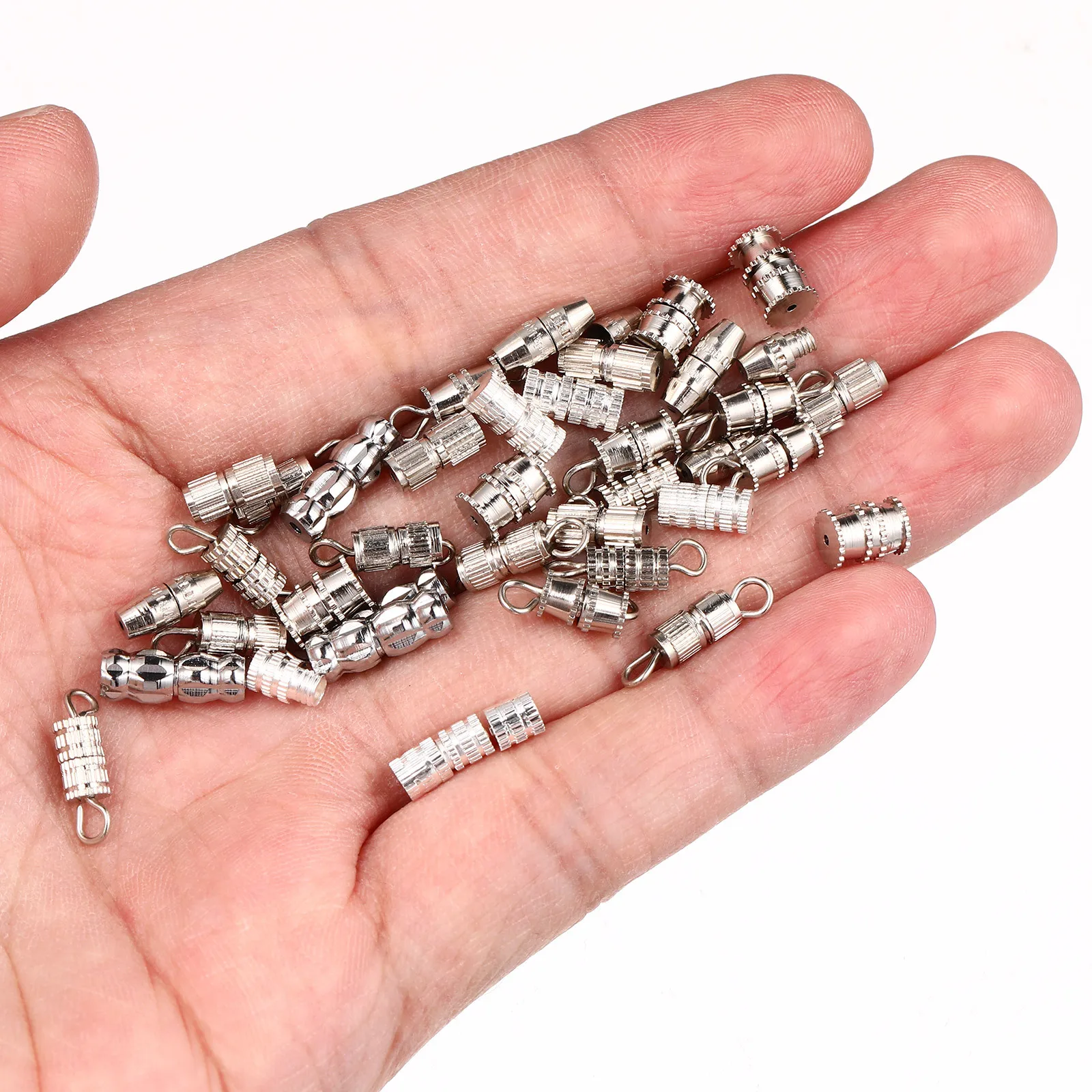 40Pcs Brass Screw Type Clasps Cord Ends for Necklace Bracelet Jewelry Making Connector Charms Secure Fastening DIY Accessories
40Pcs Brass Screw Type Clasps Cord Ends for Necklace Bracelet Jewelry Making Connector Charms Secure Fastening DIY Accessories