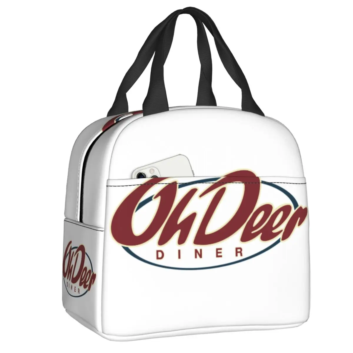 Custom Oh Deer Diner Insulated Lunch Bag for Women Waterproof Thermal Cooler Bento Box Kids School Children
Custom Oh Deer Diner Insulated Lunch Bag for Women Waterproof Thermal Cooler Bento Box Kids School Children