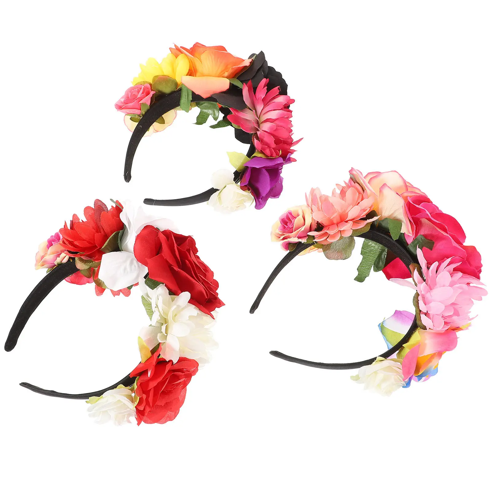 3Pcs Vintage Rose Flower Headbands Realistic Design Flexible Fit for Women Festival Party Halloween Cosplay Goth Accessories
3Pcs Vintage Rose Flower Headbands Realistic Design Flexible Fit for Women Festival Party Halloween Cosplay Goth Accessories