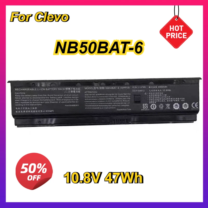 NB50BAT-6 Laptop Battery for SHINELON HUIMIEZHE DD2 for CLEVO NB50TK1 NB50TJ1 NB50TZ NB60TA NB50TL 10.8V 47Wh
NB50BAT-6 Laptop Battery for SHINELON HUIMIEZHE DD2 for CLEVO NB50TK1 NB50TJ1 NB50TZ NB60TA NB50TL 10.8V 47Wh