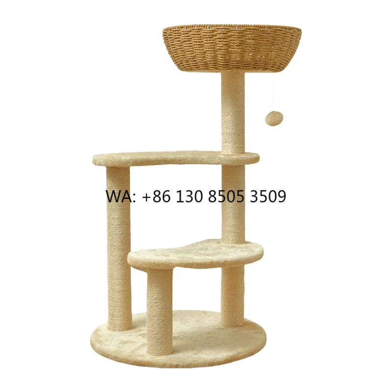 Luxury Modern Furniture Big Cat Tree Tower Rattan Woven Wood Sisal Pet Climbing Scratcher Post Condo Scratching Cats Trees House
Luxury Modern Furniture Big Cat Tree Tower Rattan Woven Wood Sisal Pet Climbing Scratcher Post Condo Scratching Cats Trees House