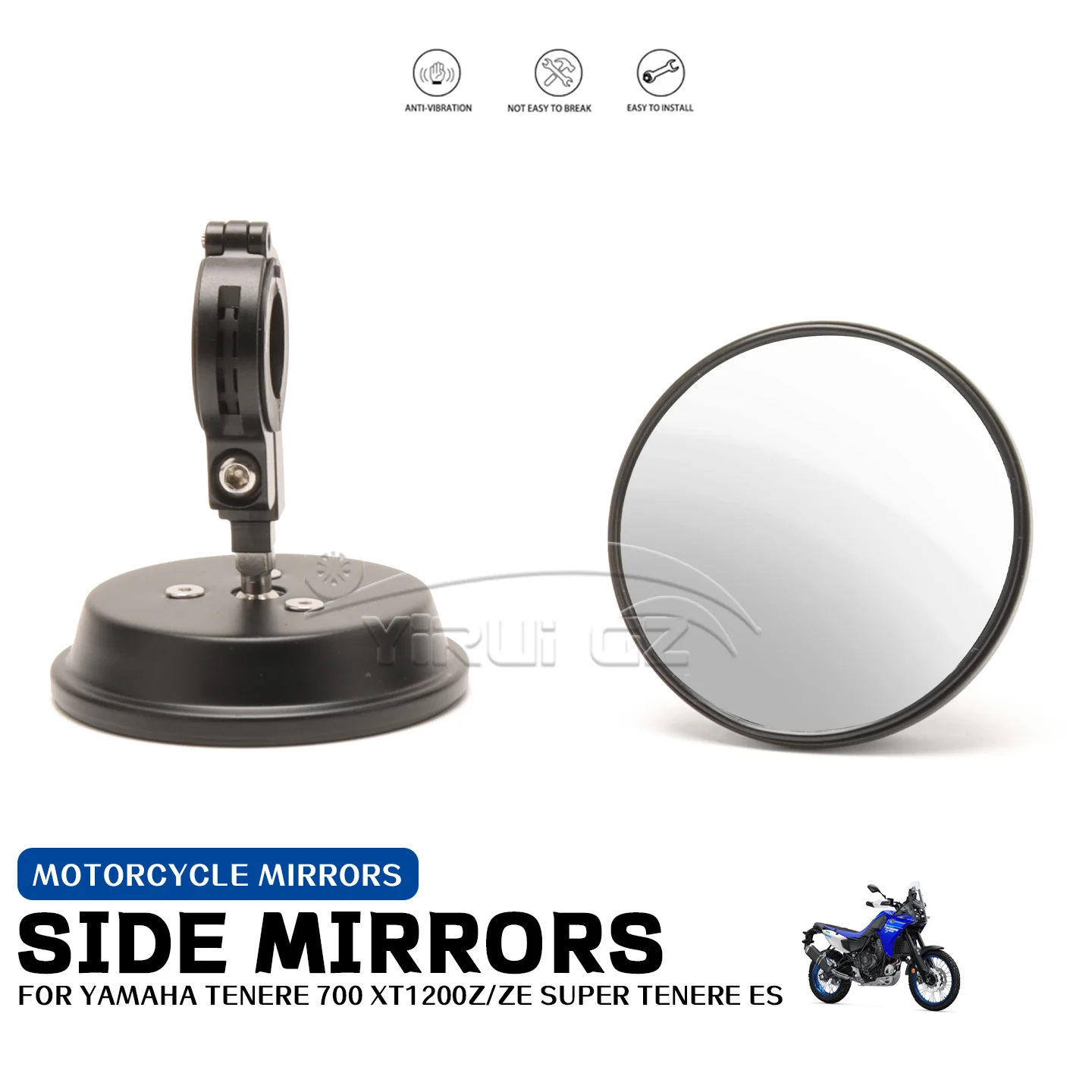 For TENERE 700 XT1200Z/ZE Super ESWorld Raid Motorcycle Accessories Round Rearview Mirror Adjustable 360° Wide Angle Mirrors
For TENERE 700 XT1200Z/ZE Super ESWorld Raid Motorcycle Accessories Round Rearview Mirror Adjustable 360° Wide Angle Mirrors