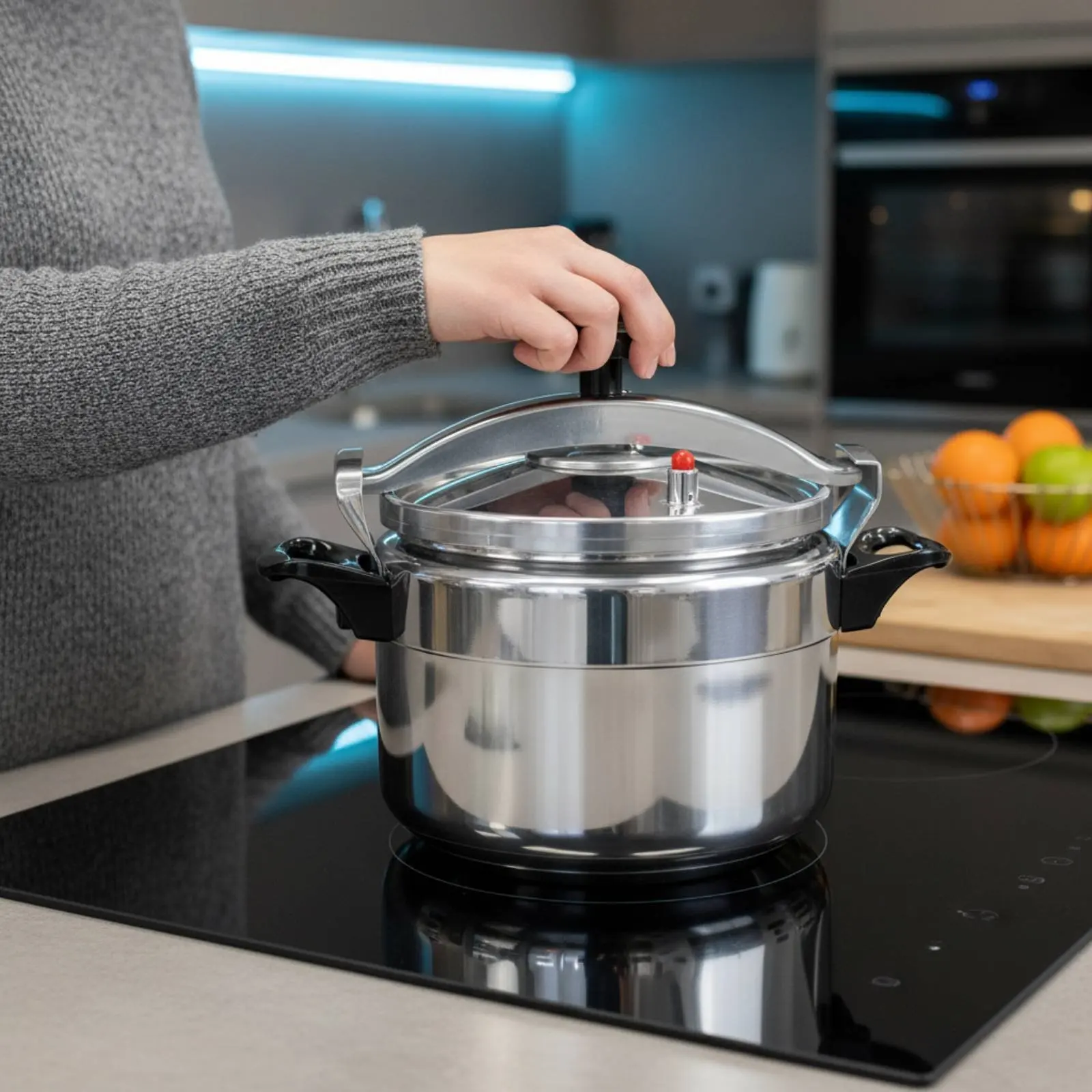 Aluminum Pressure Pot Pressure-Safe-Resistant Stovetop Pressure Pot Cookware Safety Locking Lid Kitchenware Multi-Functional
Aluminum Pressure Pot Pressure-Safe-Resistant Stovetop Pressure Pot Cookware Safety Locking Lid Kitchenware Multi-Functional