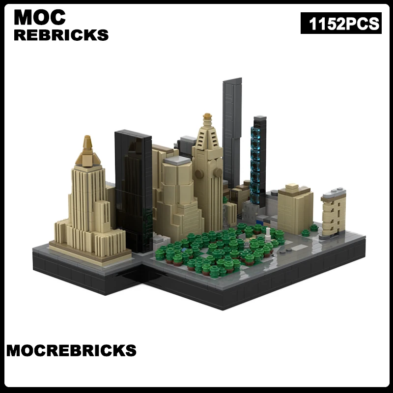 MOC Modern Urban Architecture Madison Square Park Building Blocks Assembly Mini Model Bricks Display Creative Children Toy Gifts
MOC Modern Urban Architecture Madison Square Park Building Blocks Assembly Mini Model Bricks Display Creative Children Toy Gifts