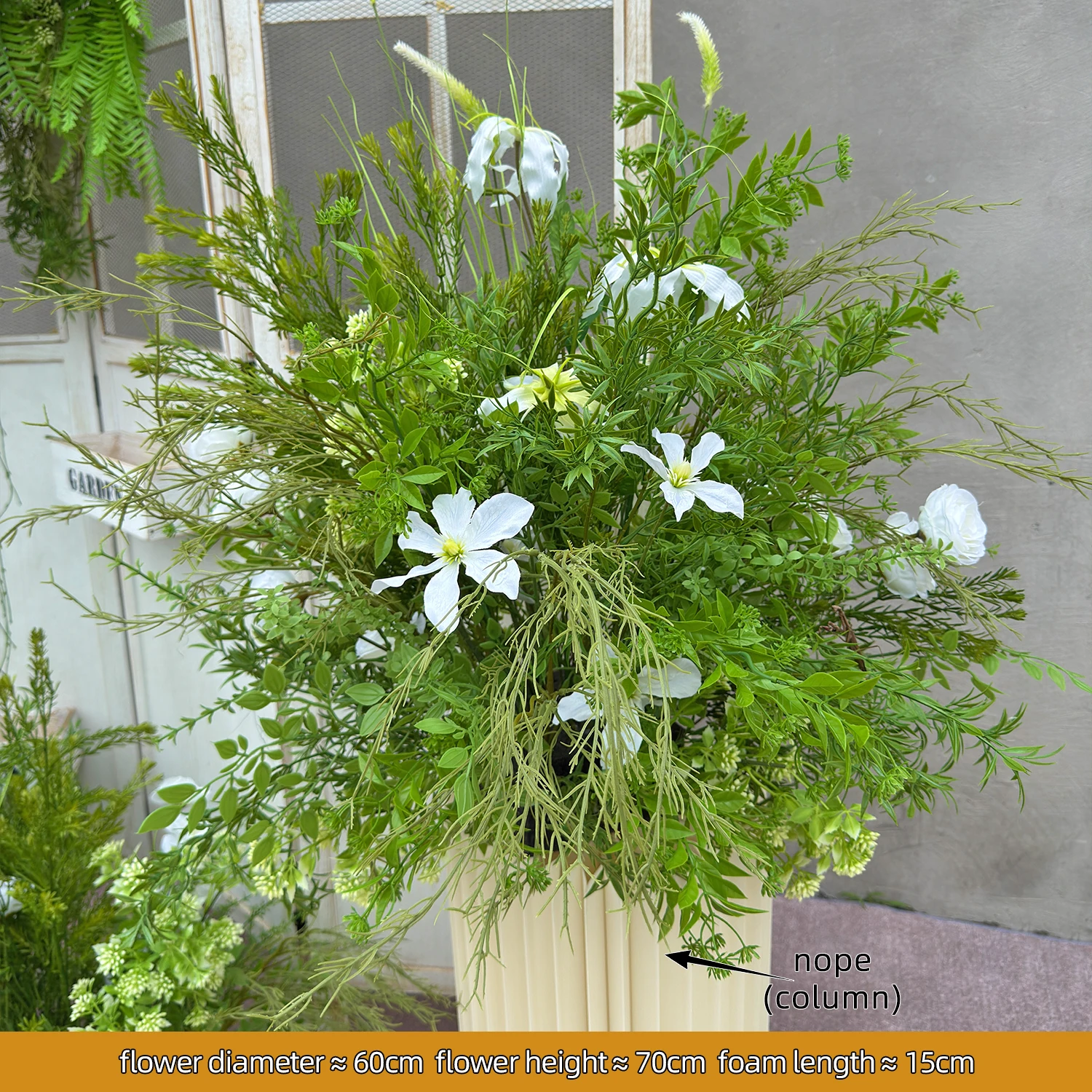 Искусственные цветы повесить цветок дорога свинцовая зелень пол ряд свадебное украшение зеленые растения садовый декор гранжевая композиция
Искусственные цветы повесить цветок дорога свинцовая зелень пол ряд свадебное украшение зеленые растения садовый декор гранжевая композиция