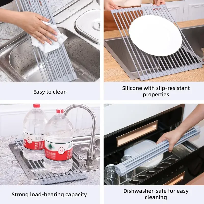 Stainless Steel Sink Dish Drying RackSpace Saving Kitchen Organizer for Plates Utensils, Rustproof and Easy Clean Kitchen Tools
Stainless Steel Sink Dish Drying RackSpace Saving Kitchen Organizer for Plates Utensils, Rustproof and Easy Clean Kitchen Tools