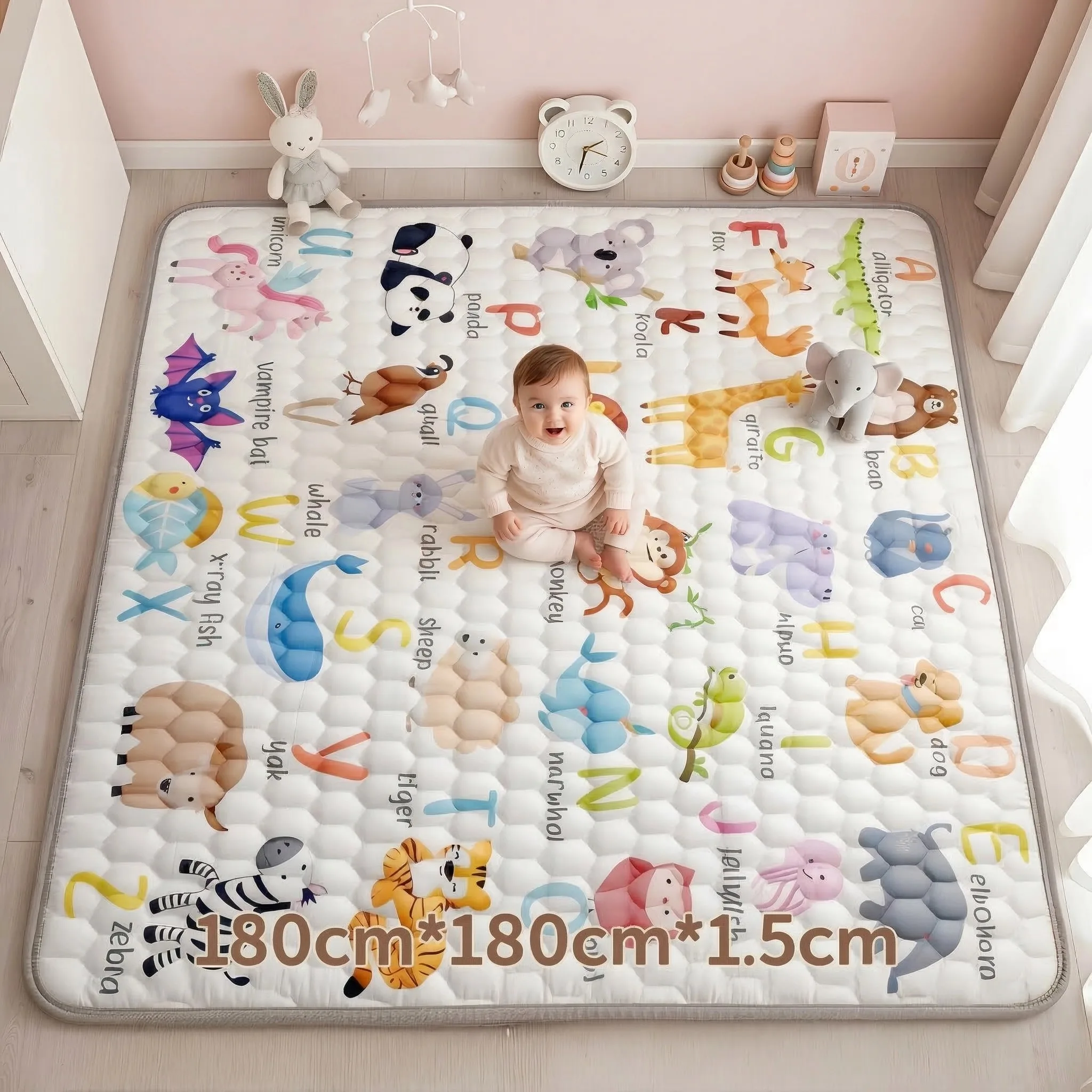71x71 Inch Extra-Thick Foldable Baby Mat-Super Soft, Mat with Super Soft Touch, Activity Mat with Upgraded Anti-Slip Bottom
71x71 Inch Extra-Thick Foldable Baby Mat-Super Soft, Mat with Super Soft Touch, Activity Mat with Upgraded Anti-Slip Bottom