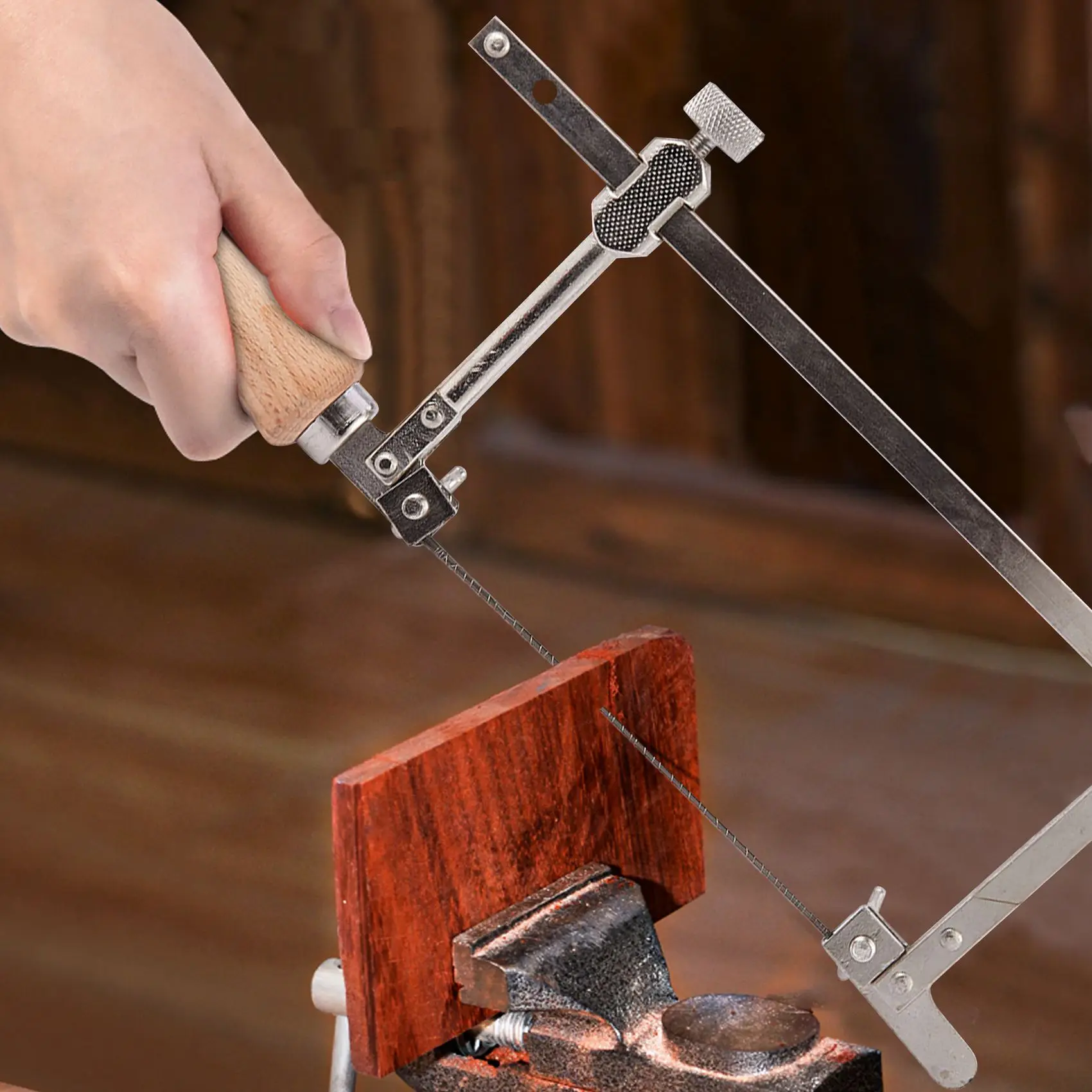 ABGR-Professional Adjustable Saw Bow Wooden Handle Of Jewelry Saw Frame Hand Tools Jeweler's Saw Frame
ABGR-Professional Adjustable Saw Bow Wooden Handle Of Jewelry Saw Frame Hand Tools Jeweler's Saw Frame