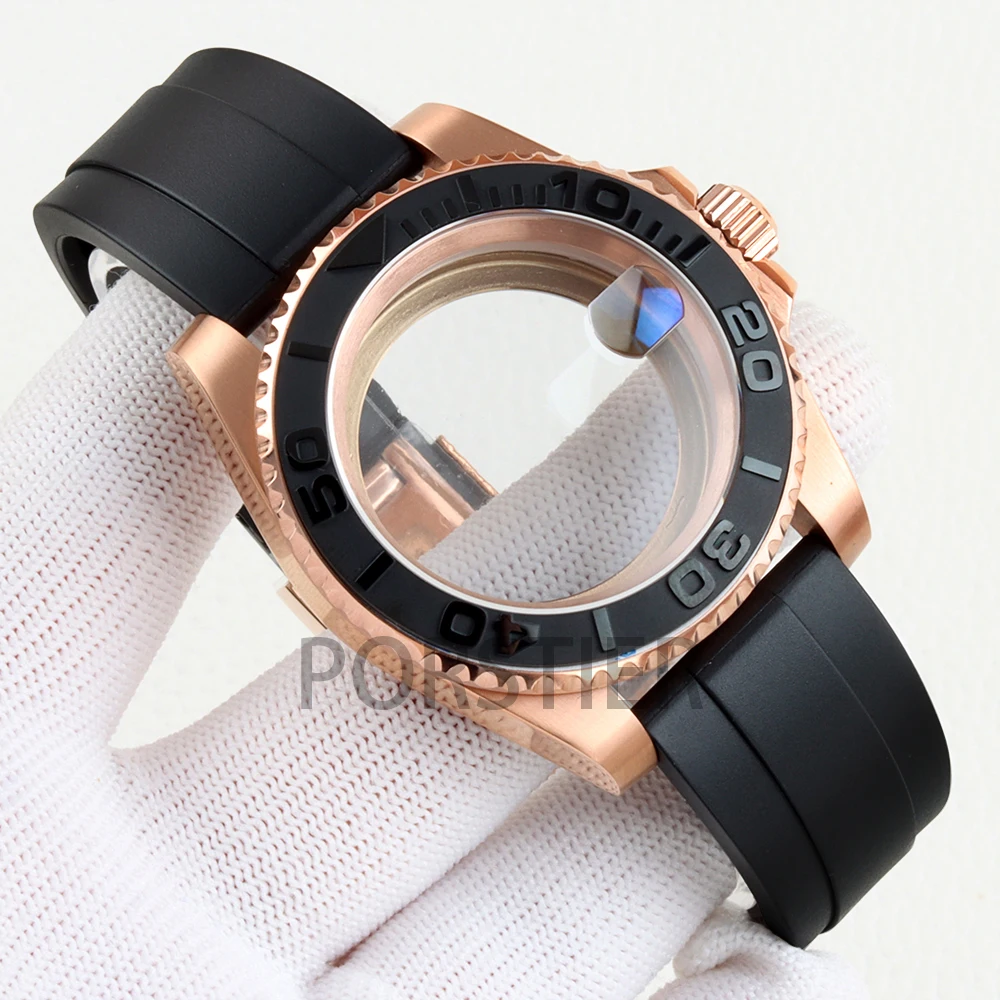 40mm Rose Gold NH35 Case 316L Stainless Steel Sapphire Glass for SUB GMT Yacht-Master NH34 NH35 NH36 NH38 Movement Rubber Strap
40mm Rose Gold NH35 Case 316L Stainless Steel Sapphire Glass for SUB GMT Yacht-Master NH34 NH35 NH36 NH38 Movement Rubber Strap