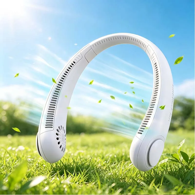 Hanging Neck Fan Wind Force Hanging Neck Fan Usb Rechargeable Air Cooler Bladeless Mute Neckband Fans for Outdoor Sport
Hanging Neck Fan Wind Force Hanging Neck Fan Usb Rechargeable Air Cooler Bladeless Mute Neckband Fans for Outdoor Sport