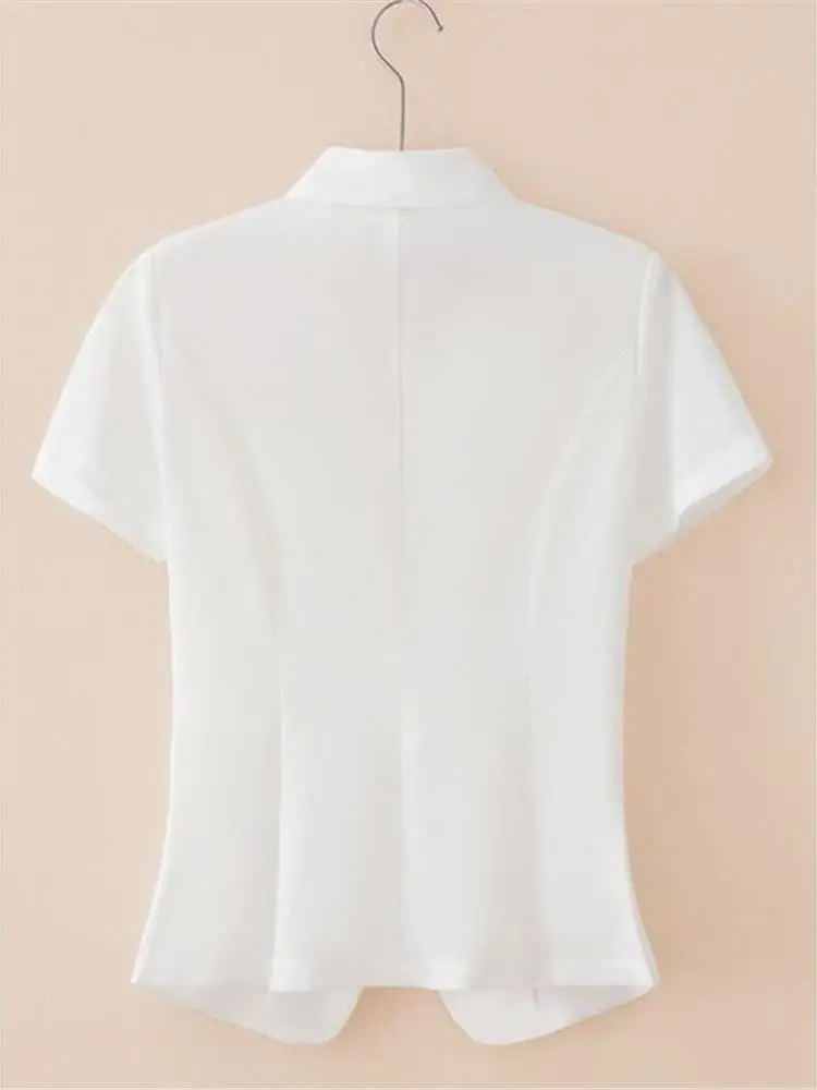 Summer Women's Short Sleeve Slim Fit Light Mesh Jacket Large Size Professional Top High Quality Elegant Businesswear
Summer Women's Short Sleeve Slim Fit Light Mesh Jacket Large Size Professional Top High Quality Elegant Businesswear