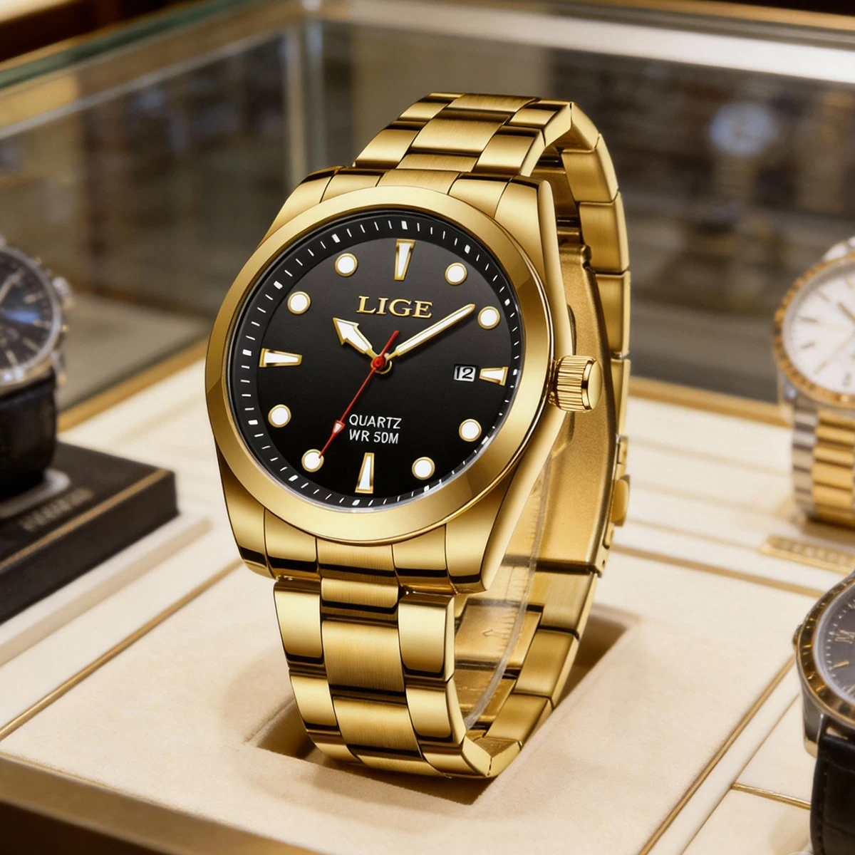 Мужские часы LIGE Luxury, водонепроницаемые, из нержавеющей стали, с люминесцентным покрытием, с указанием даты и дня недели, оригинальные кварцевые, модные часы для мужчин
Мужские часы LIGE Luxury, водонепроницаемые, из нержавеющей стали, с люминесцентным покрытием, с указанием даты и дня недели, оригинальные кварцевые, модные часы для мужчин