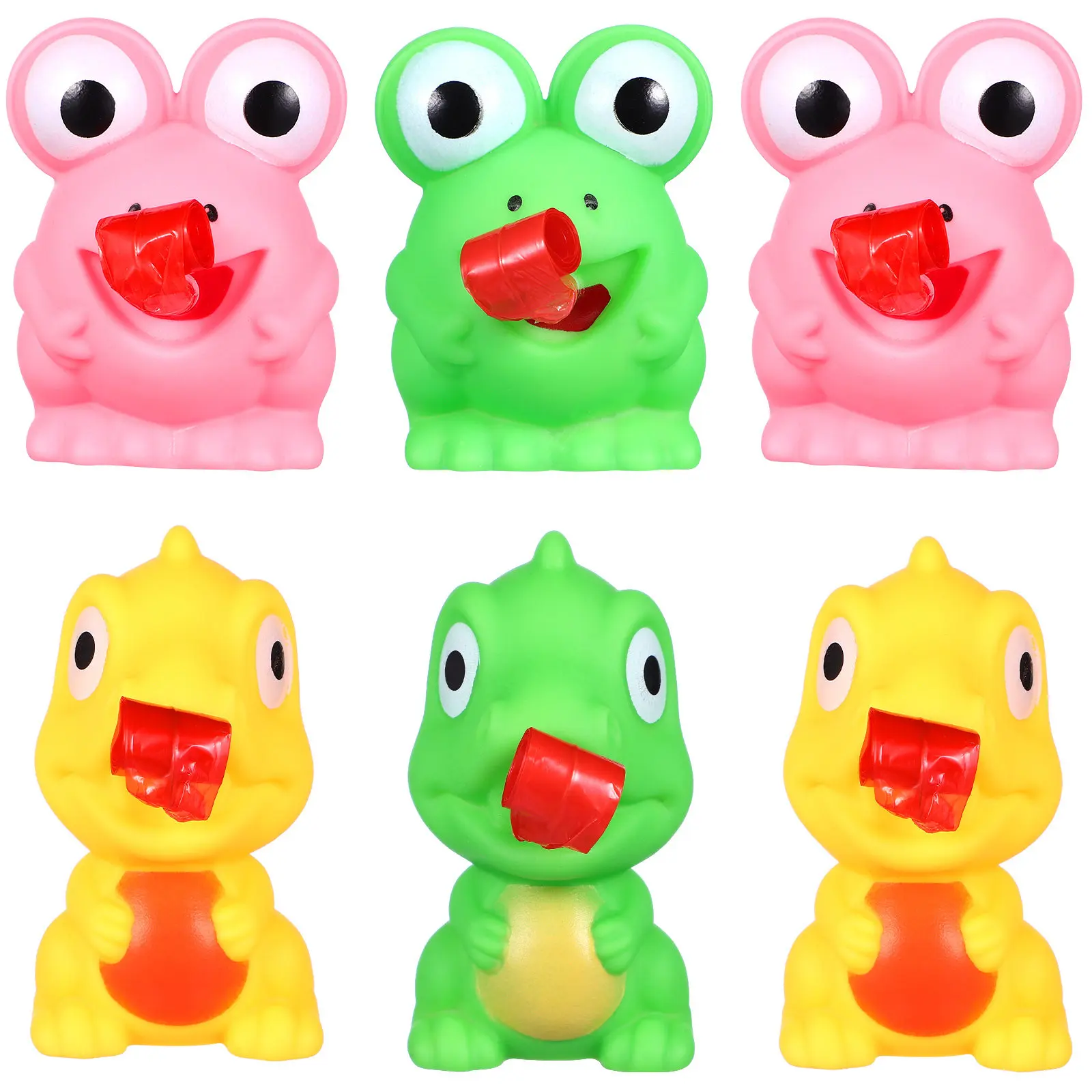 6Pcs Colorful Frog Squeeze Dinosaur Tongue Popping Stress Relief Squishy Animals for Kids Funny Decompression Favors
6Pcs Colorful Frog Squeeze Dinosaur Tongue Popping Stress Relief Squishy Animals for Kids Funny Decompression Favors