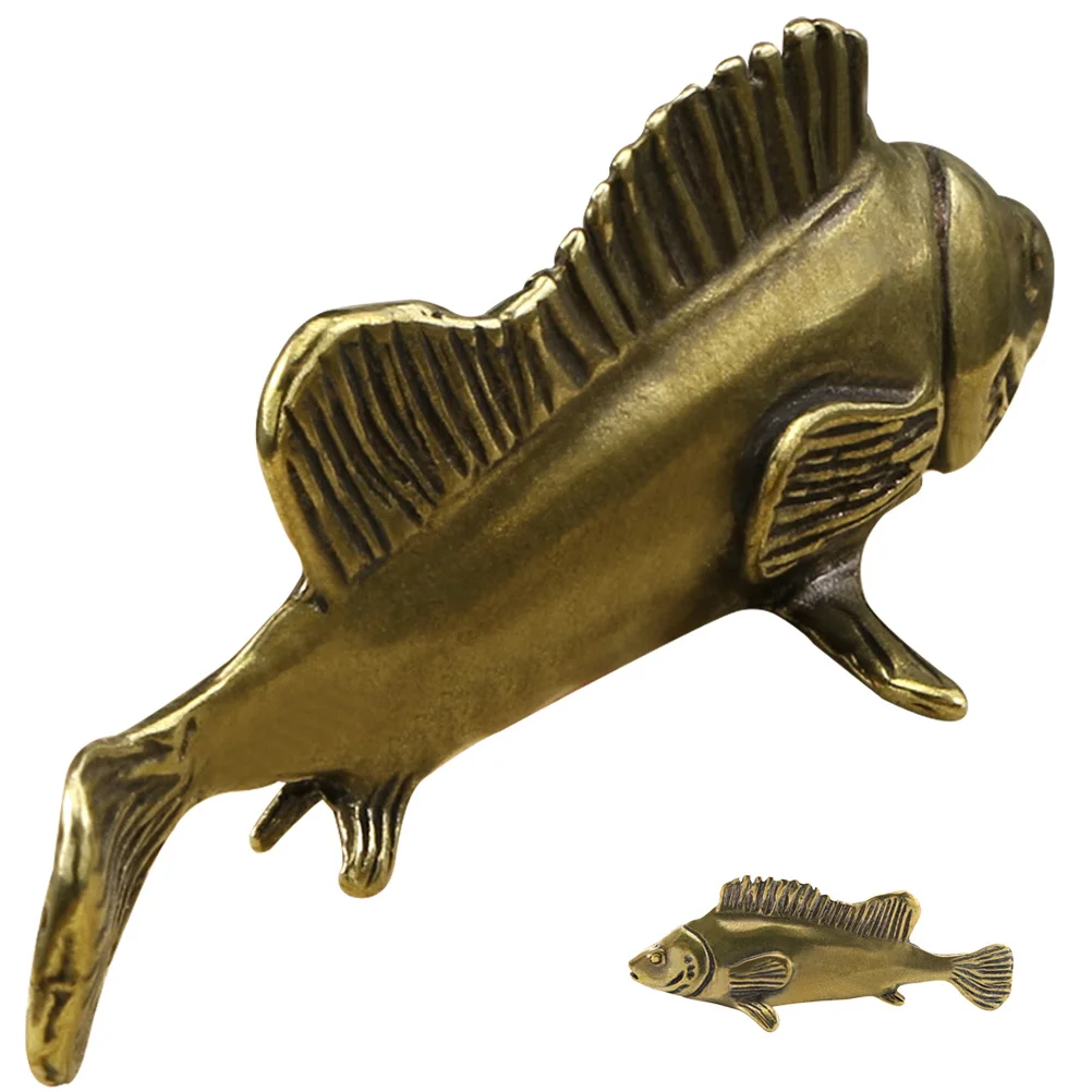 Copper Fish Statue Decor Realistic Miniature Metal Desktop Ornament Home Office Vintage Style Metal Fish Figurine
Copper Fish Statue Decor Realistic Miniature Metal Desktop Ornament Home Office Vintage Style Metal Fish Figurine
