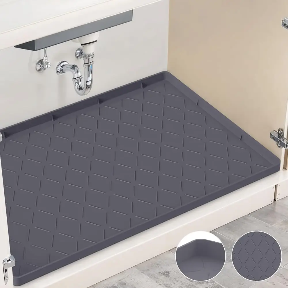 Водонепроницаемый коврик под раковину для кухни, 34 x 22 дюйма, защита для раковины, органайзеры и средства для хранения, силиконовые коврики для кухонной столешницы
Водонепроницаемый коврик под раковину для кухни, 34 x 22 дюйма, защита для раковины, органайзеры и средства для хранения, силиконовые коврики для кухонной столешницы